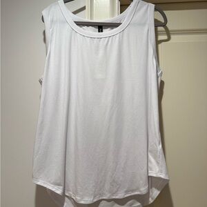 White Sleeveless Top